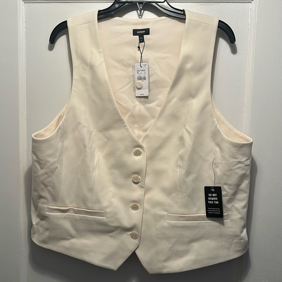 New with tags Men’s Express Beige Vest